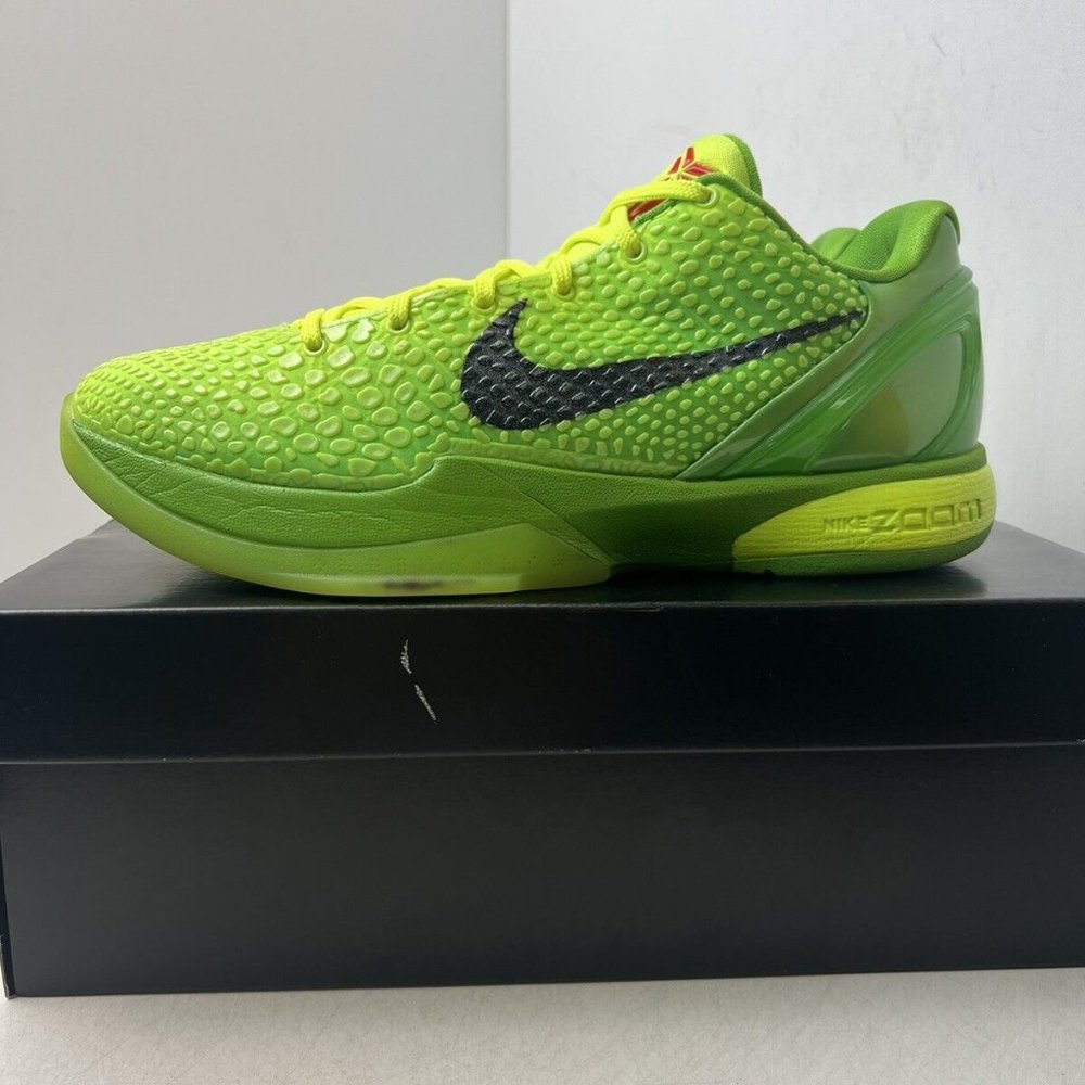 Nike Kobe 6 Protro Grinch 2020 size 10 CW2190-300 OG VI Green Retro - Picture 6 of 9